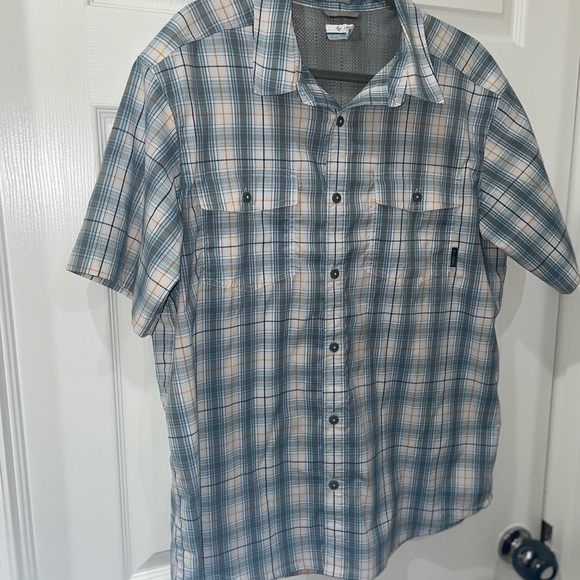 💰 3 for $25💰COLUMBIA Mens SS Shirt SZ L button down​​ - Picture 2 of 6